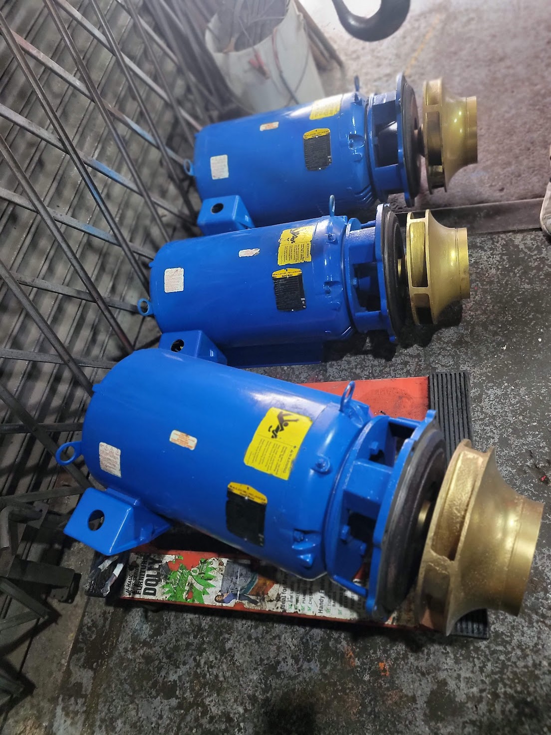 Commercial building electric motor and pump repair services in NYC
